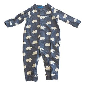 SOLD Carter's Cool Dude Polar Bear Long Sleeve Pant Button Up - Size 12 mo.